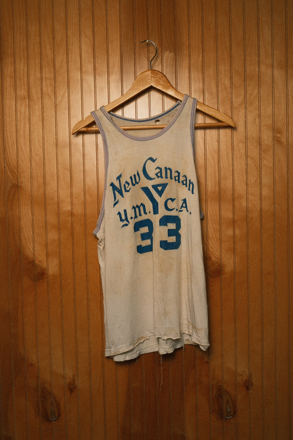 1960's New Canaan YMCA Thrashed Tank Top